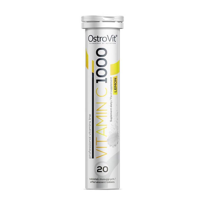 Вітамін C OstroVit Vitamin C 1000 20 табл. Лимон