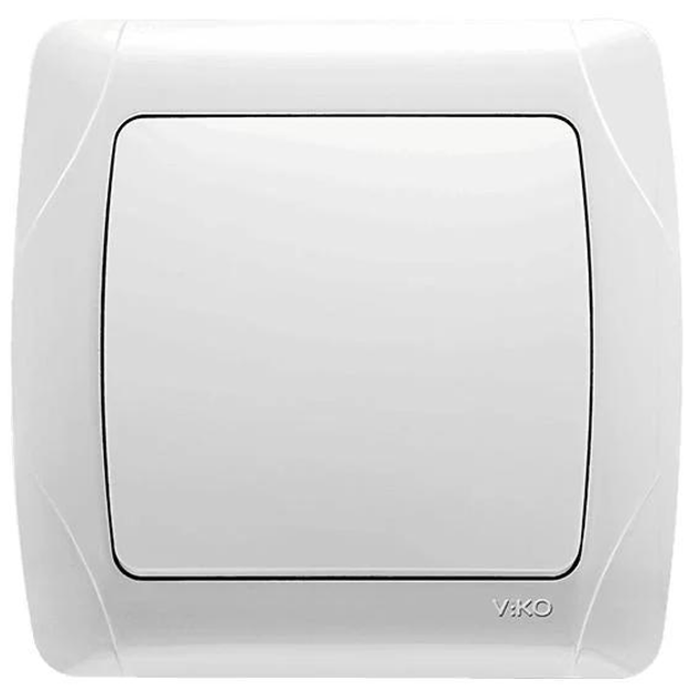 Вимикач 1-клавішний Carmen Білий