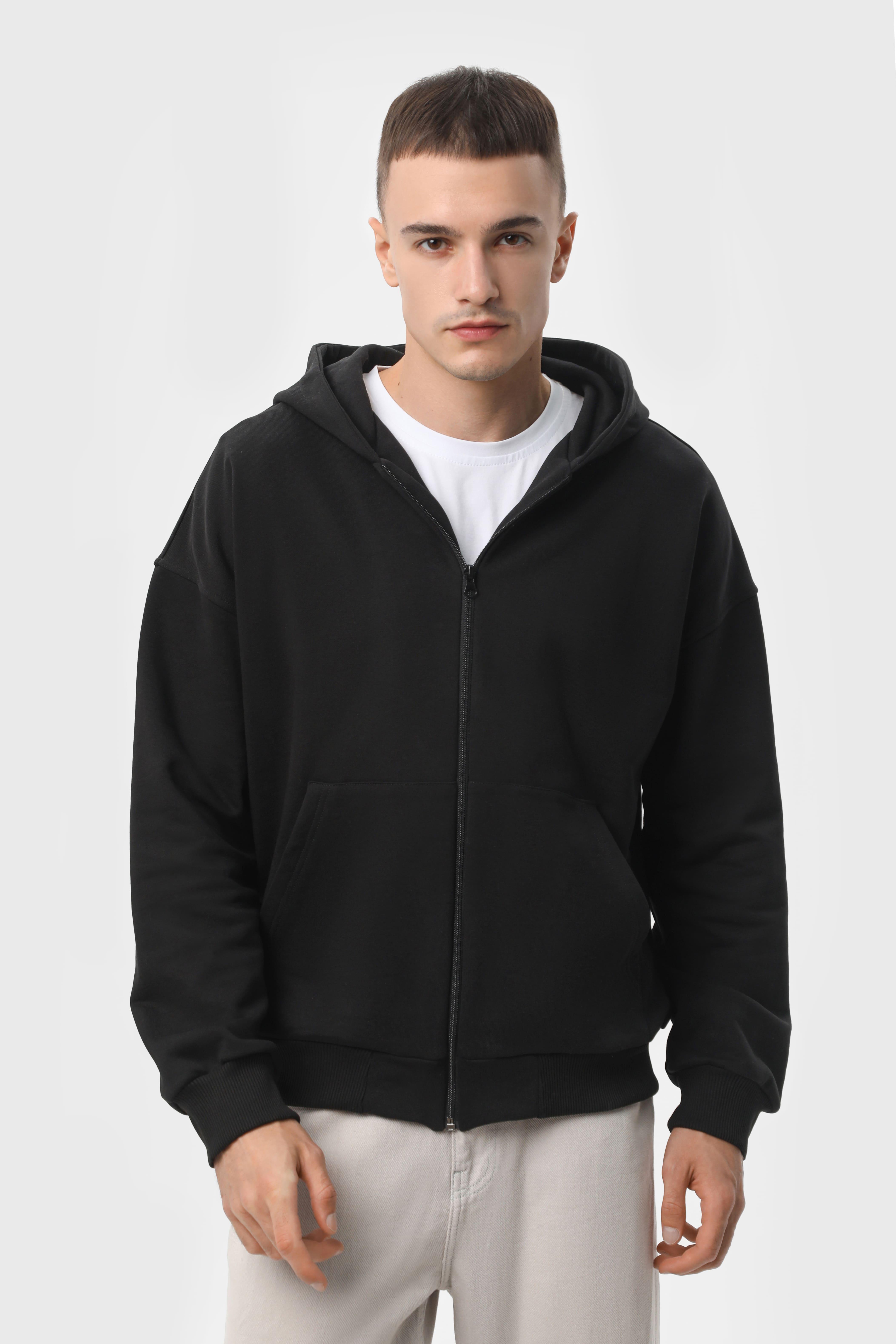 Худі на замку RAY LOOSE U0409 UNISEX M Чорний