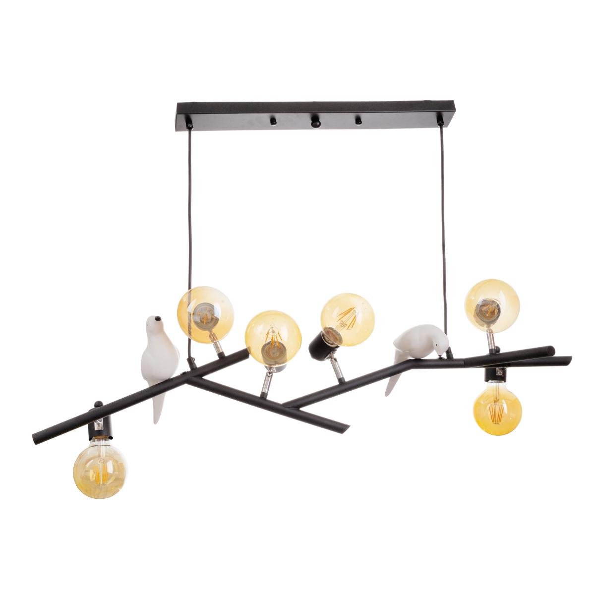 Потолочная люстра Brille BR-01 660S/6 E27 BK на 6 лампочек