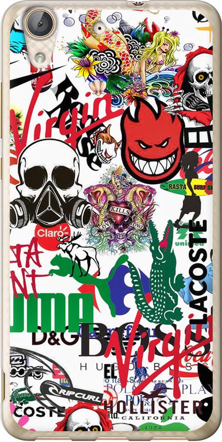 Чехол на Huawei Y6 II Many different logos (4022u-338-42517)