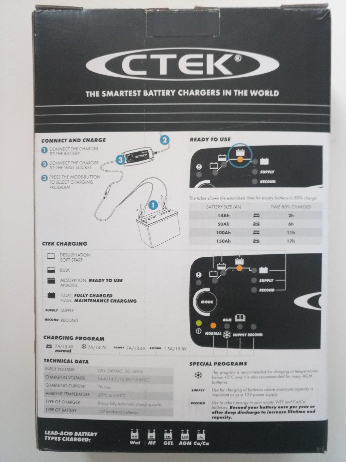 Зарядное устройство CTEK MXS 7,0 EU-F 12V 7A (56-754) - фото 2