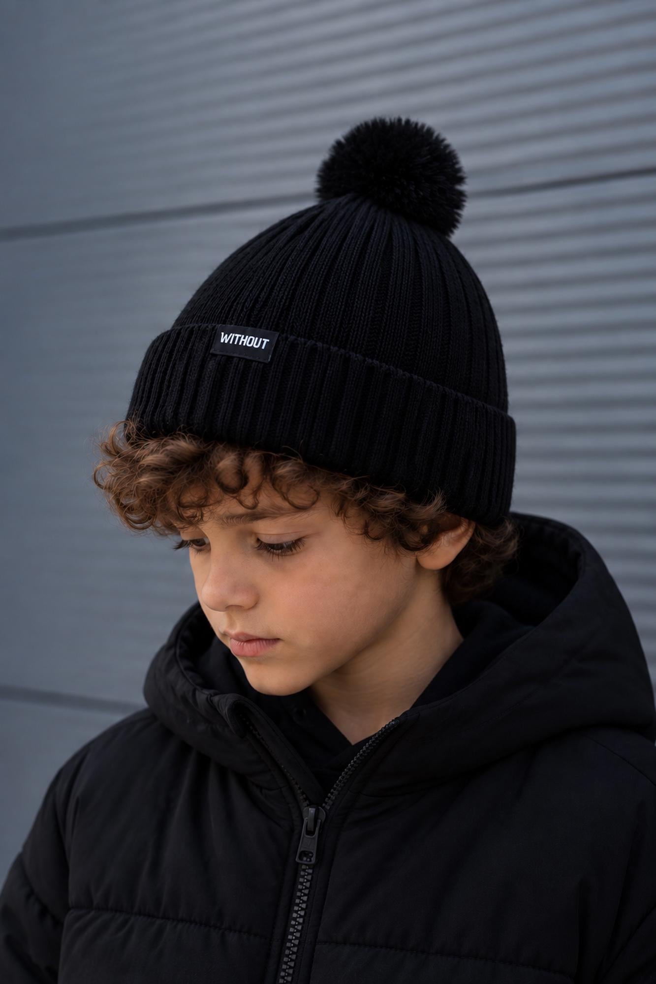 Шапка дитяча зимова Without Pop Logo Black (8056640/8056641) Шапка дитяча зимова Without Pop Logo Black (8056640/8056641)