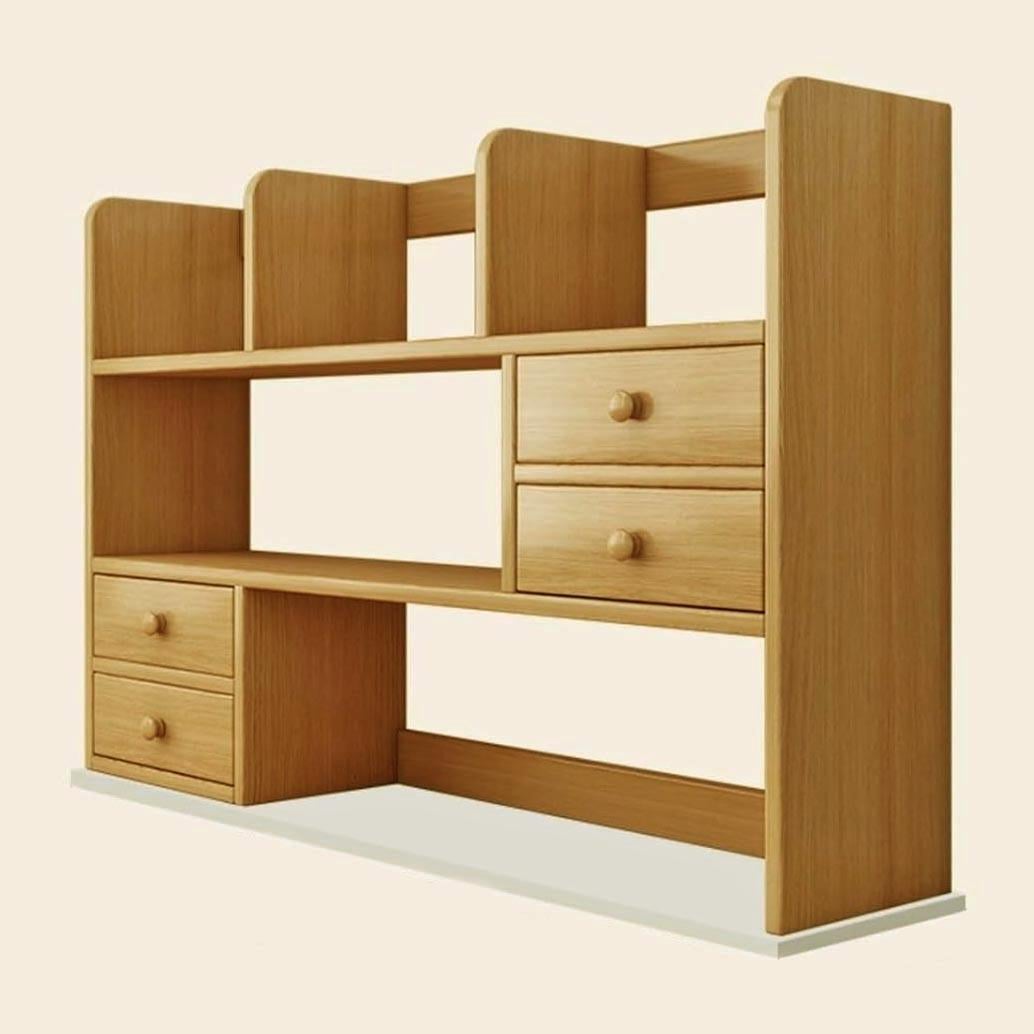 Полка-надстройка настольная из дерева Златиса карри (АКД-015803)