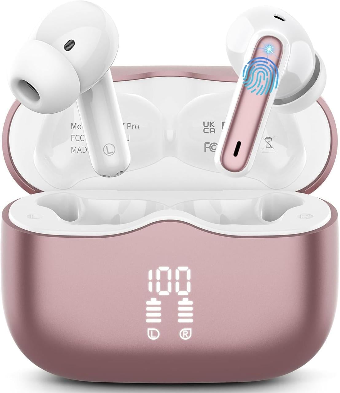 Наушники WeurGhy стерео Bluetooth 5.3 HiFi с 4 HD-микрофонами