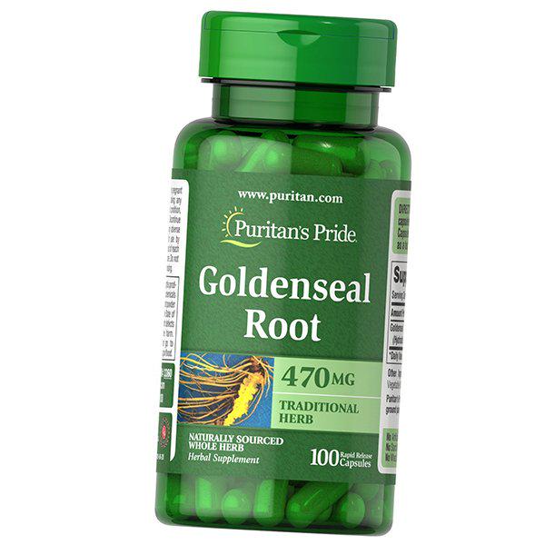 Корень желтокорня Puritan's Pride Goldenseal Root 470 100 капс. (71367098)