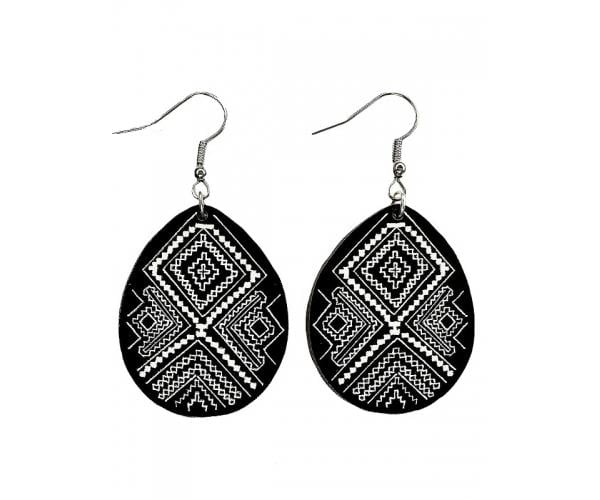 Серьги деревянные №3 (30379175)