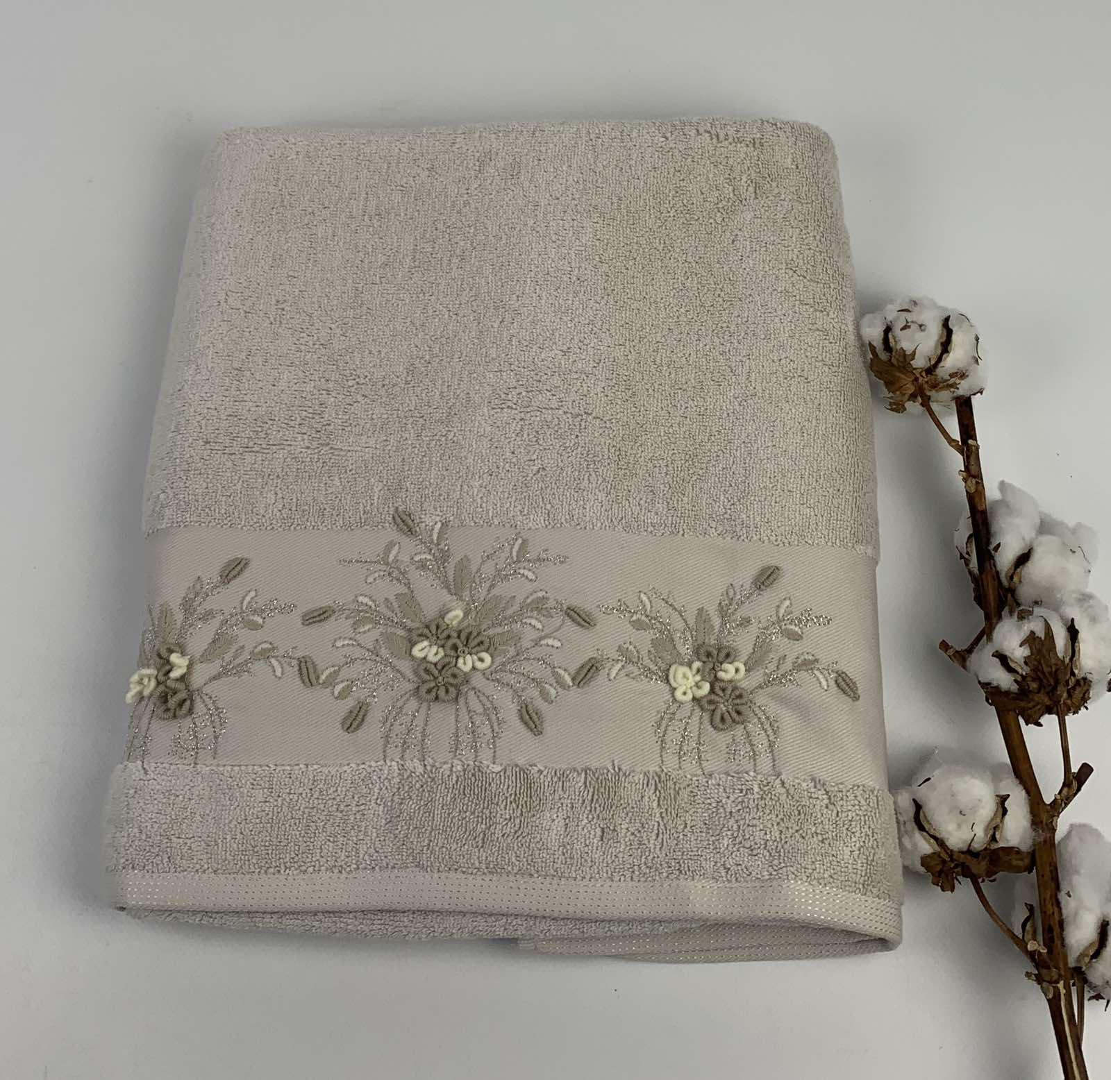 Рушник Pupilla Elanur Model-3 70x140 см Світло-бежевий (CN31498) - фото 1 Рушник Pupilla Elanur Model-3 70x140 см Світло-бежевий (CN31498) - фото 1