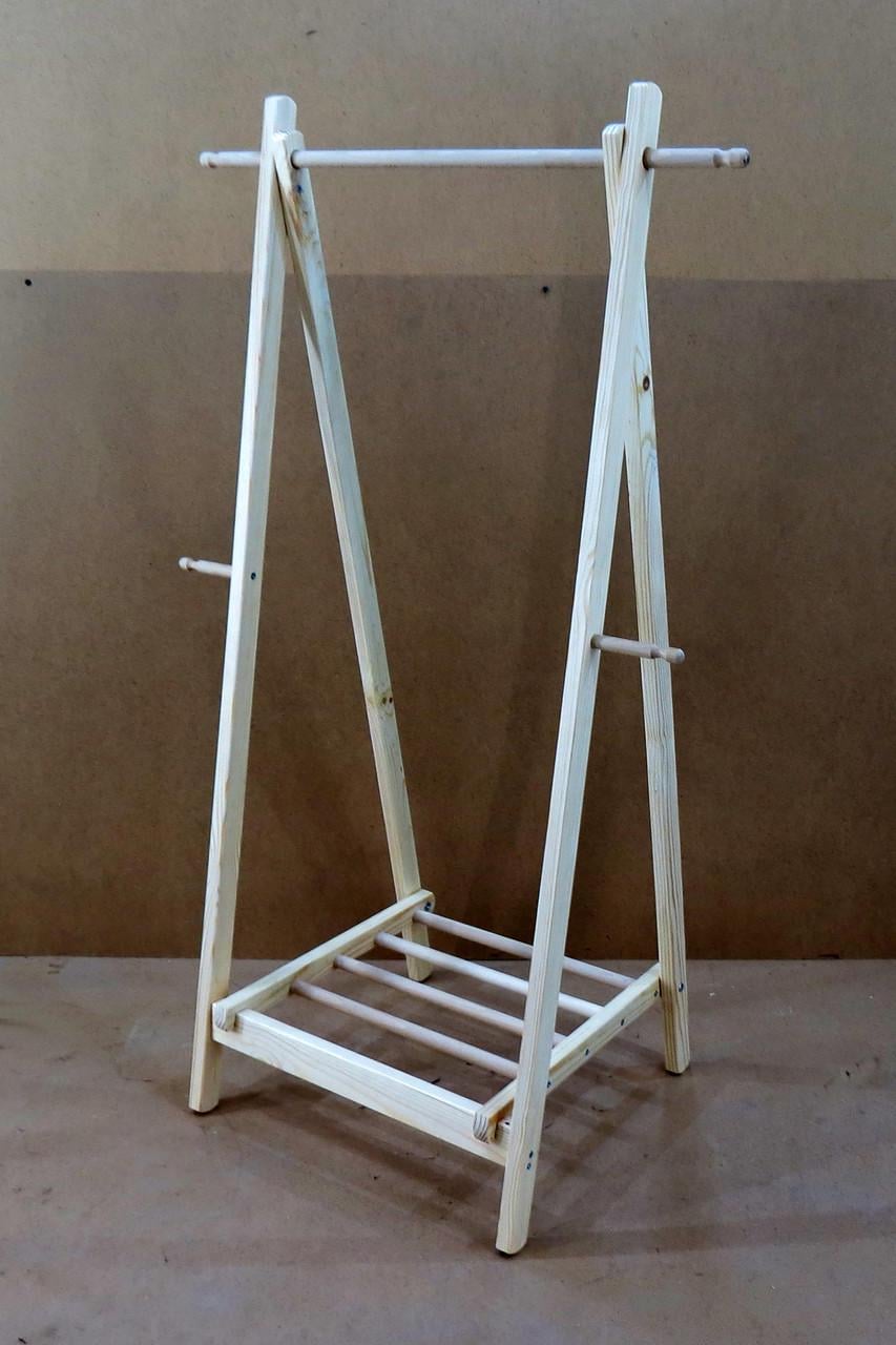 Вешалка-стойка для одежды из дерева Загора 60 Бланже (СВГ-600101)