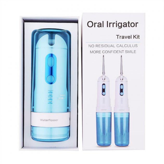 Ирригатор для ухода за полостью рта Water Flosser PR45V портативный Blue - фото 11