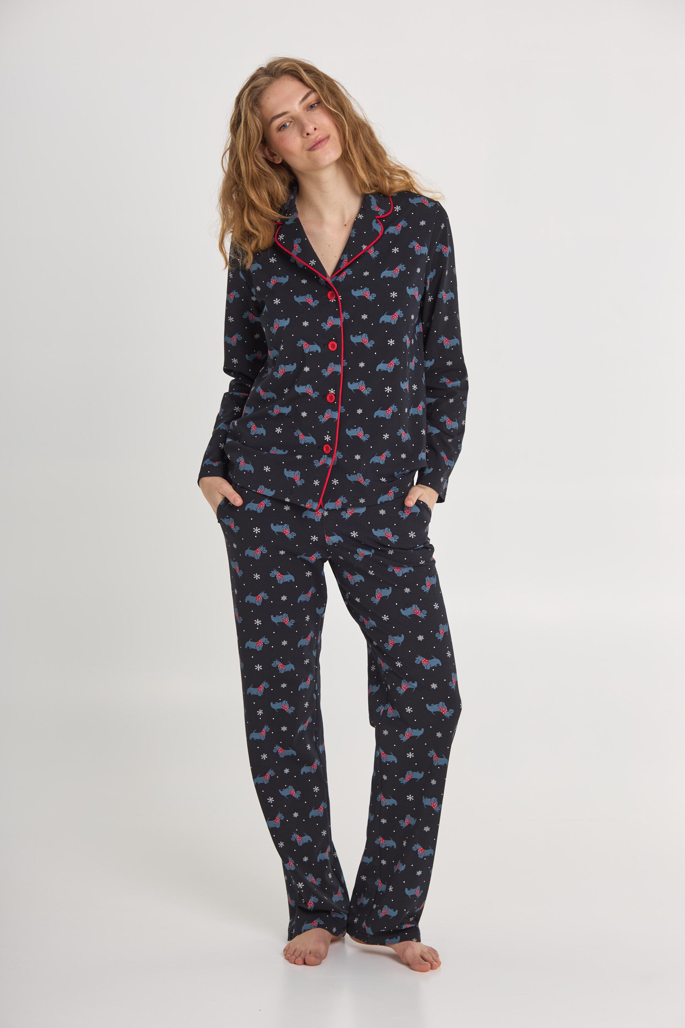 Пижама женская Ellen snowy weather lpk 5180/17/02 2XL Черный (5180/17/02)