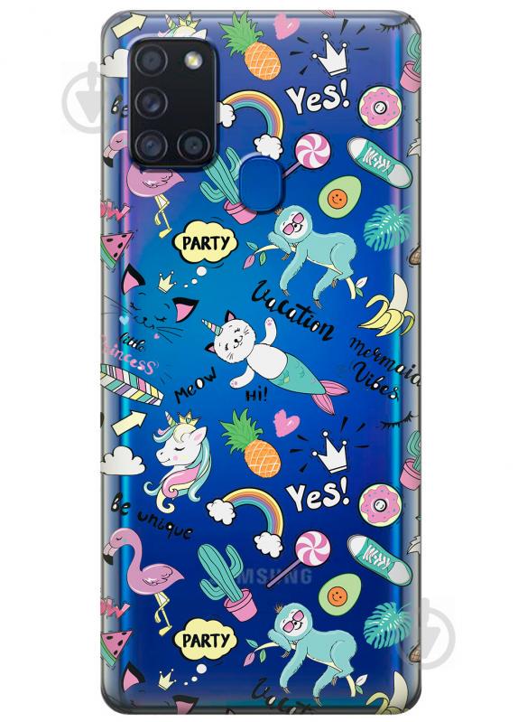 Силиконовый чехол iSwag для Samsung Galaxy A21s Летнее настроение (KS2772) Силиконовый чехол iSwag для Samsung Galaxy A21s Летнее настроение (KS2772)