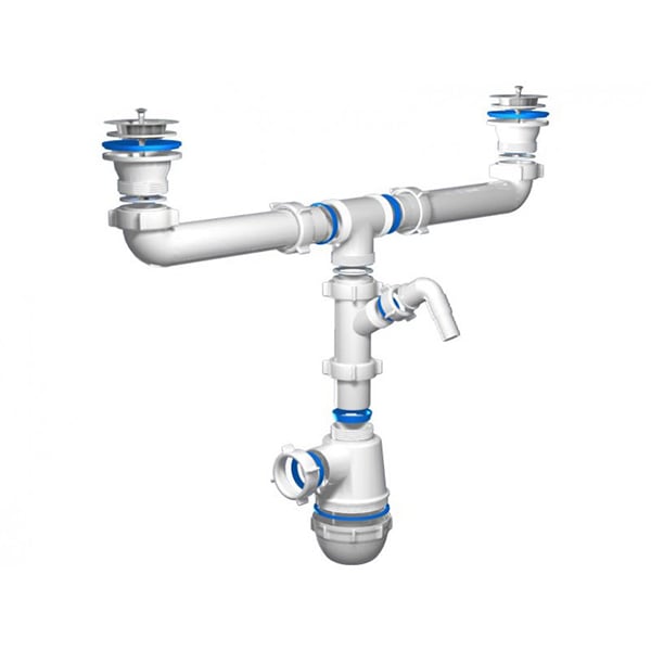 Сифон подвійний для мийки Ani Plast А 35 00 1 1/2"x40 (11768)