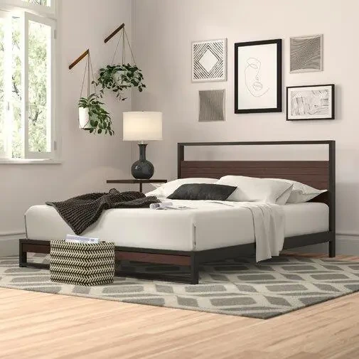 Кровать Loft NS-808 для спальни Черный (3075787523)