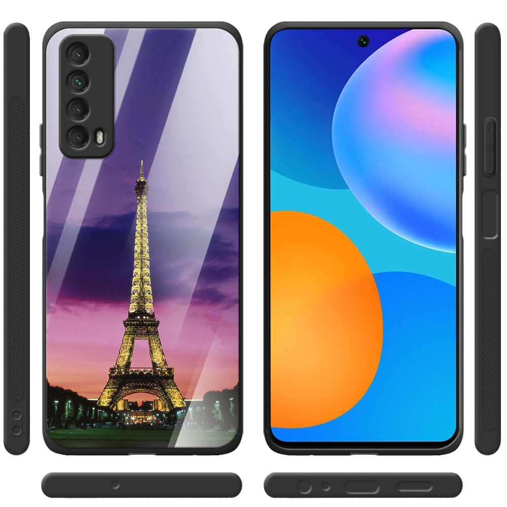 Чохол Boxface Huawei P Smart 2021 Опівночі в Парижі Чорний силікон зі склом (41133-up964-41802) - фото 2