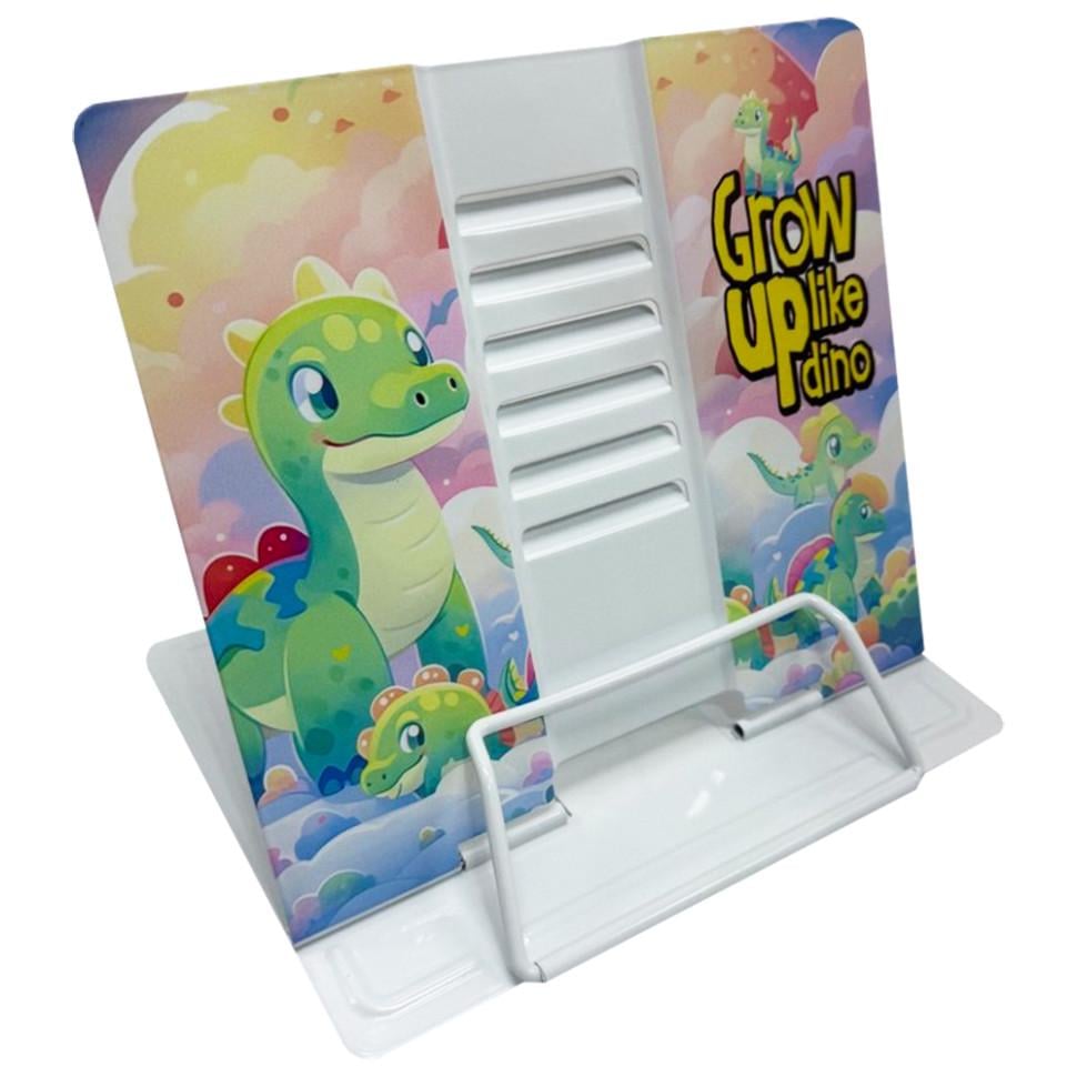 Подставка для книг металлическая Bambi Grow up like dino Разноцветный (KP-406-B-47)