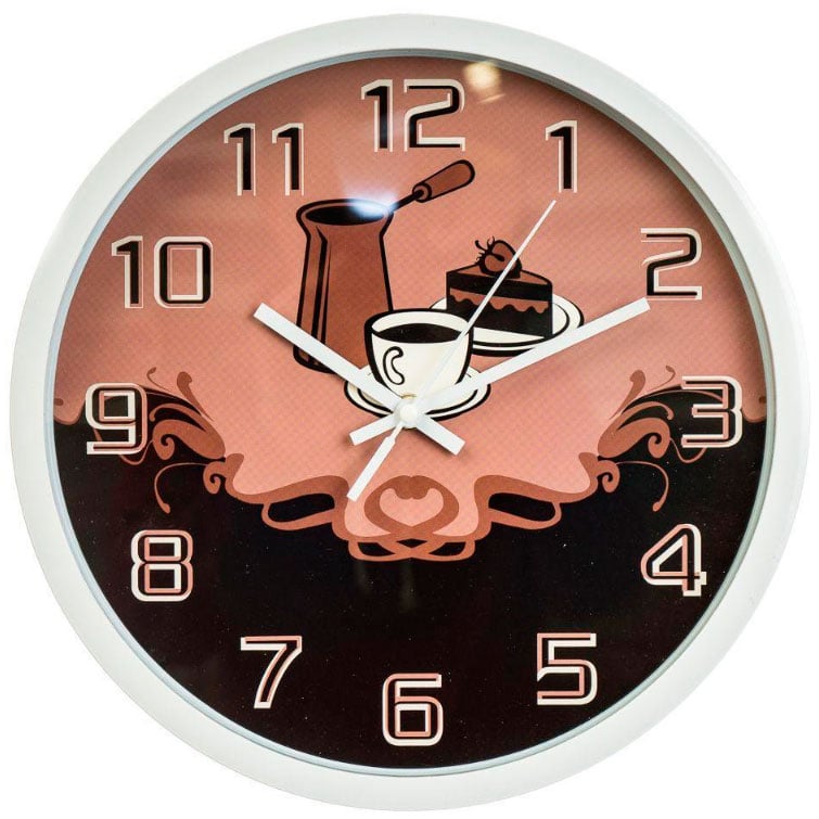 Часы настенные Veronese 12003-010 Breakfast Кофе 30 см