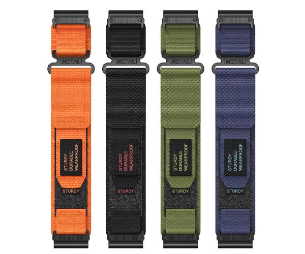 Ремешок Nylon Loop для смарт-часов Garmin Tactix 7/Quatix 7X 26 мм Оранжевый - фото 3