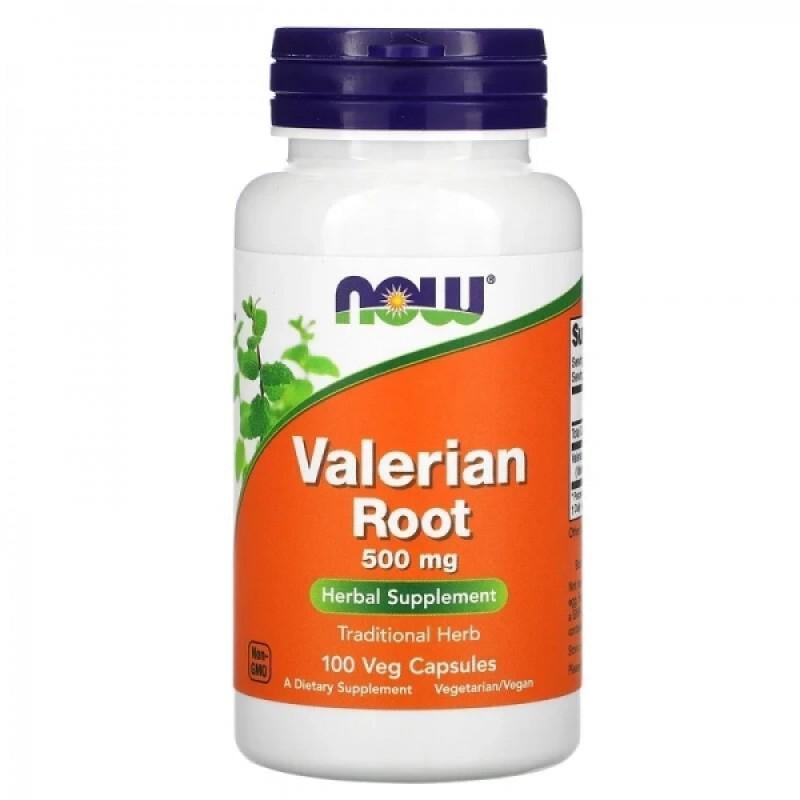 Вітаміни Now Foods Корінь валеріани Valerian Root 500 мг 100 капс. (NOW-04770)