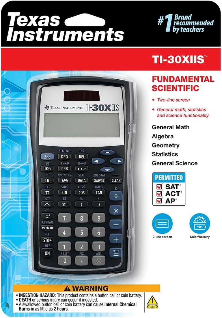 Калькулятор научный Texas Instruments TI-30XIIS Scientific Calculator - фото 9 Калькулятор научный Texas Instruments TI-30XIIS Scientific Calculator - фото 9