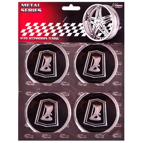 Наклейка на колпаки LADA D 60 мм 4 шт. Black