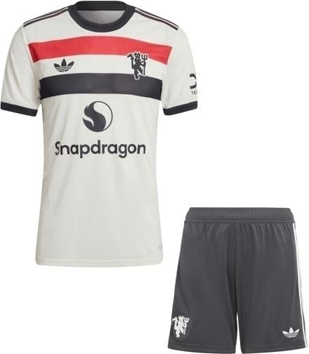 Футбольная форма детская Манчестер Юнайтед 2024-2025 резервная 135-145 см Бело-красный (F0025)