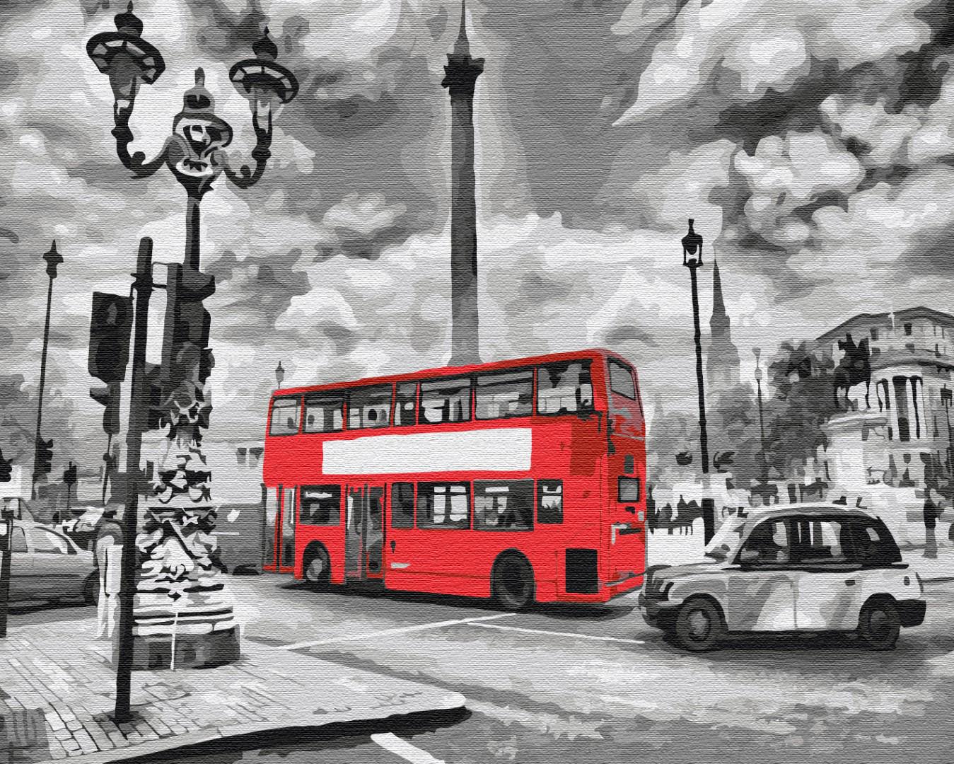 Картина за номерами Brushme Лондонський автобус 48x60 см (BS8246L)