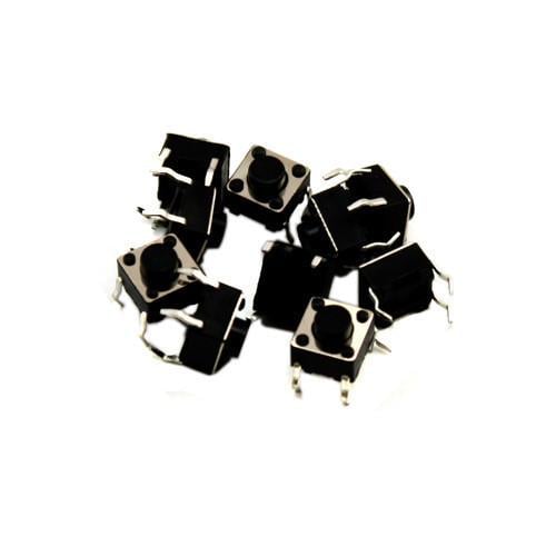 Кнопка тактовая микрик DIP 4 контакта замыкателя 6x6x5 мм 10 шт. (287381)