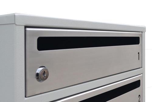 Почтовый ящик Lev-metal Е2-06.F на 6 секций 675x390x250 мм Серый (22060105) - фото 4