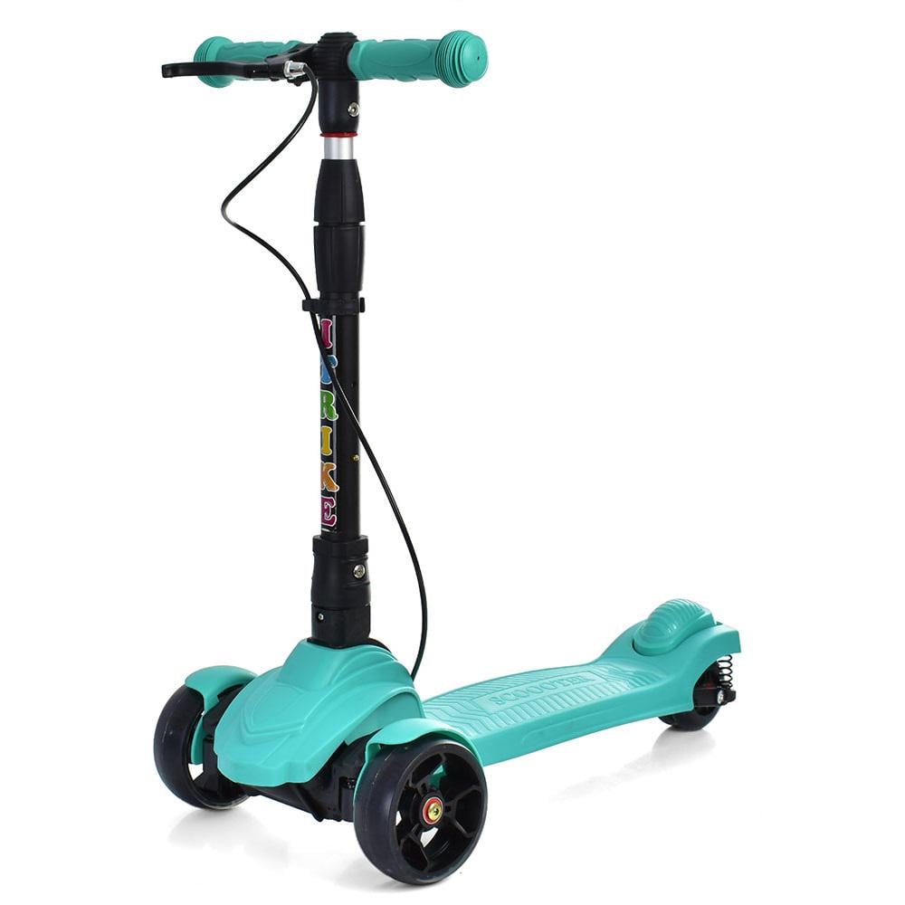 Самокат iTrike JR 3-060-40-GR Черный/Бирюзовый