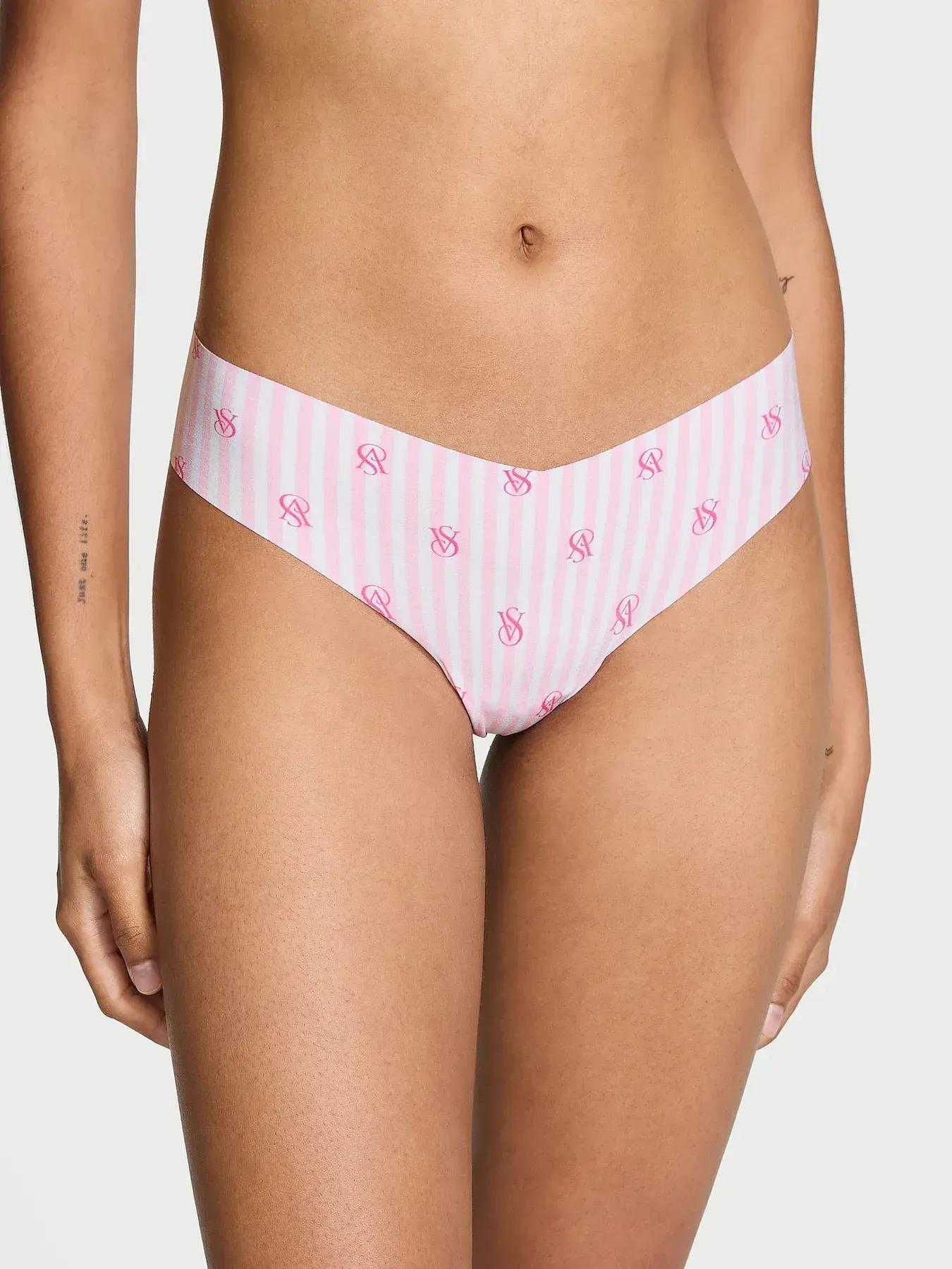Трусики бесшовные Victoria's Secret No-Show Thong M Розовый (26917820)