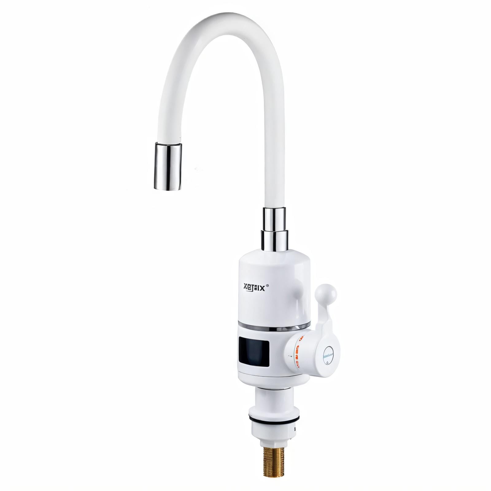 Проточный водонагреватель Zerix ELW06-EF-WHITE 3,3 kW с индикатором температуры силиконовый излив (2506438390)