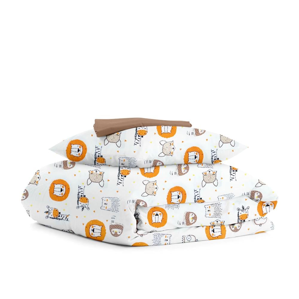 Комплект белья Cosas Leo & giraffe постельного детского на резинке 110х140 см (4822052090367)