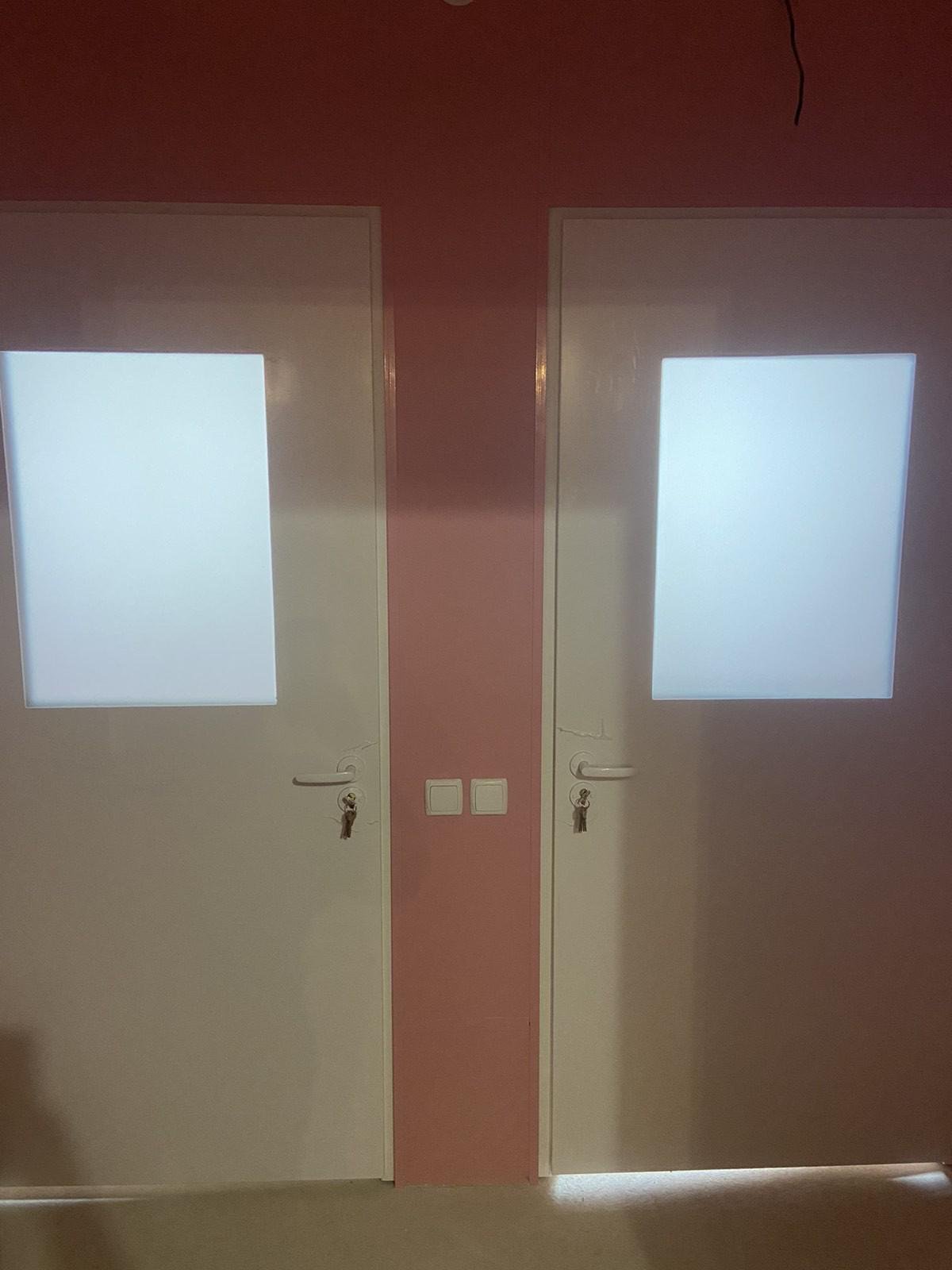 Двері в пральню ПРЛ-02 скло матове Білий (5810) - фото 2