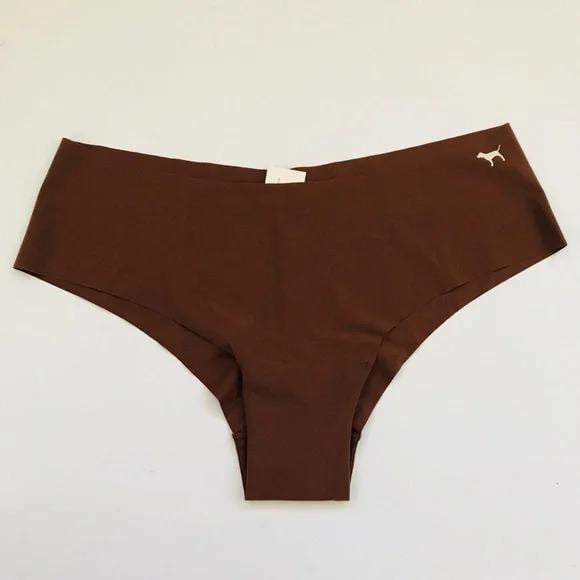 Трусики бесшовные Victoria's Secret Pink No-show Cheeky Panty M Коричневый (26486591)