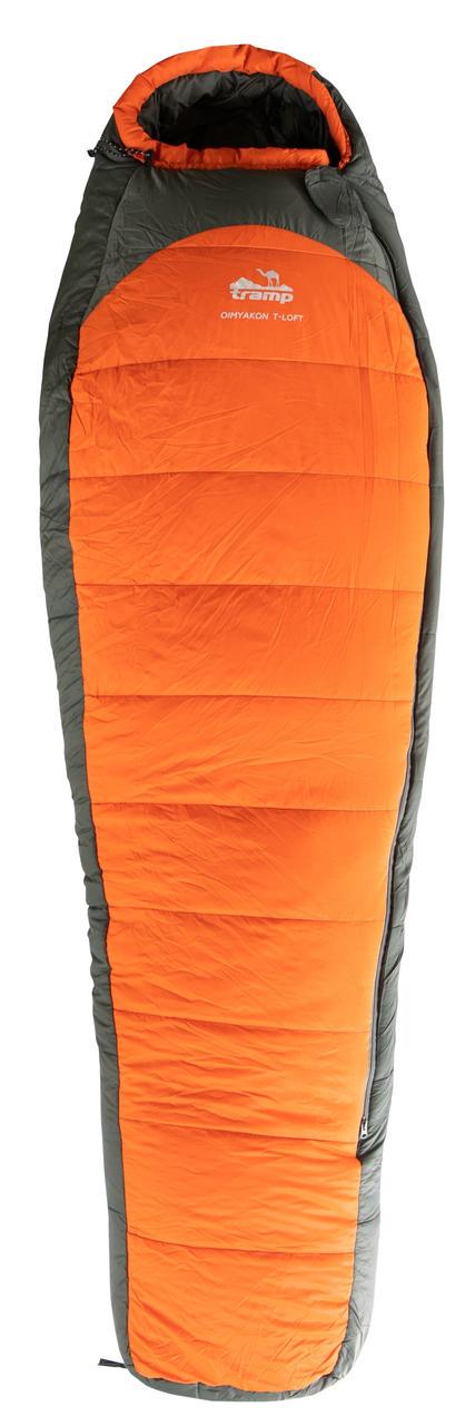 Спальный мешок Tramp Arctic Regular кокон левый 200х80-50 см Orange/Grey (UTRS-048R-L) - фото 1