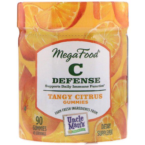 Витамин C MegaFood C Defense 90 Gummies Tangy Citrus