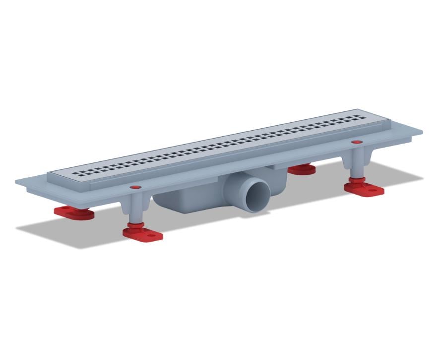 Трап линейный с сухим затвором ANIPlast решетка матовая Reef 450х62 мм (TLQ1245MEU)