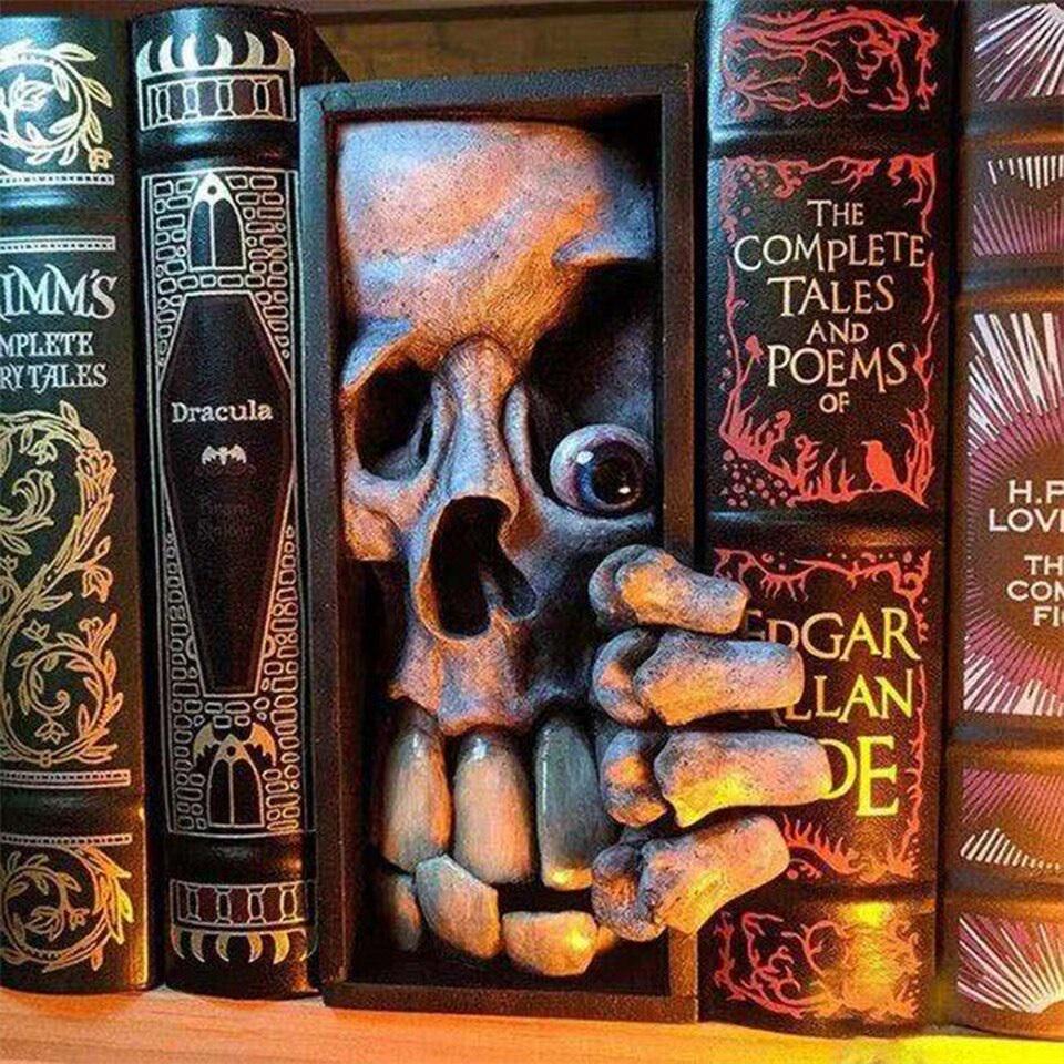 Підставка для книг Monster Bookend Scull Череп (112) - фото 2