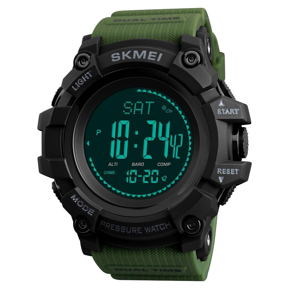 Годинник Skmei чоловічий наручний 1358AG watch Army Green (12275) - фото 2