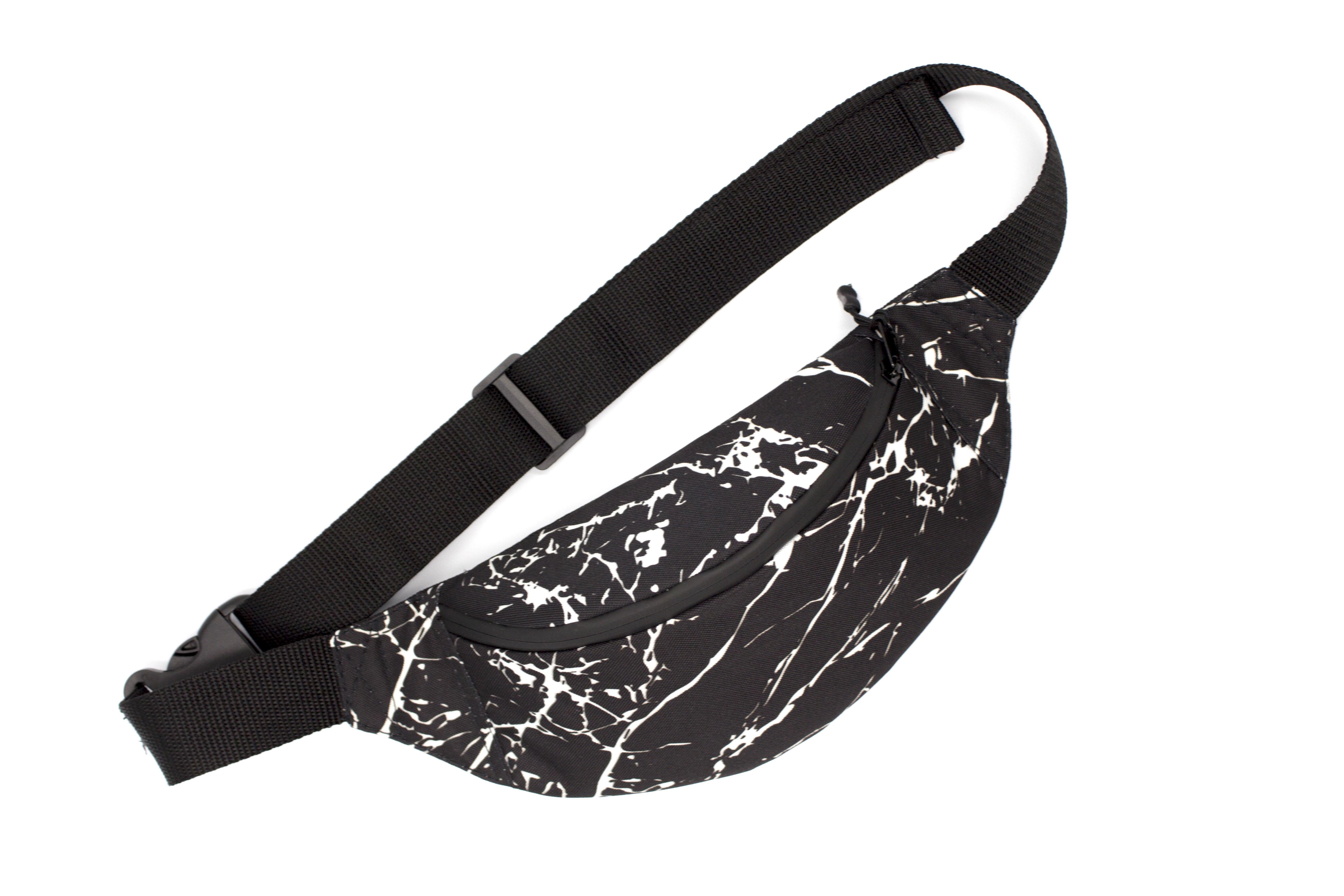 Сумка бананка Мрамор Черный (24415014) - фото 7 Сумка бананка Мрамор Черный (24415014) - фото 7