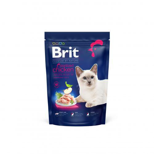 Корм сухой Brit Premium Cat by Nature Sterilised для стерилизованных кошек с курицей 800 г Корм сухой Brit Premium Cat by Nature Sterilised для стерилизованных кошек с курицей 800 г