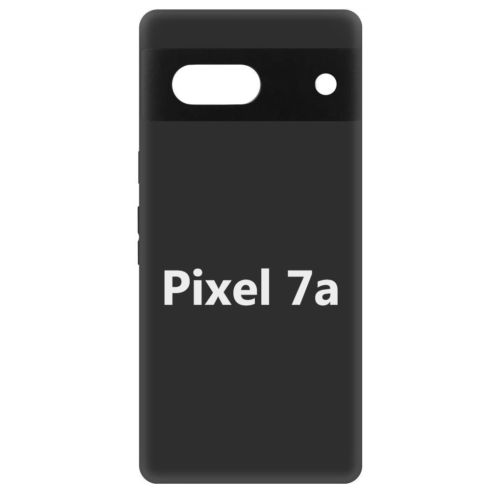 Черный силиконовый чехол для Google Pixel 7a