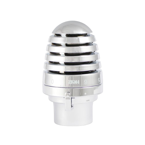 Термостатическая головка Herz DE LUXE H М 30x1,5 с тепловым закрыванием Хром