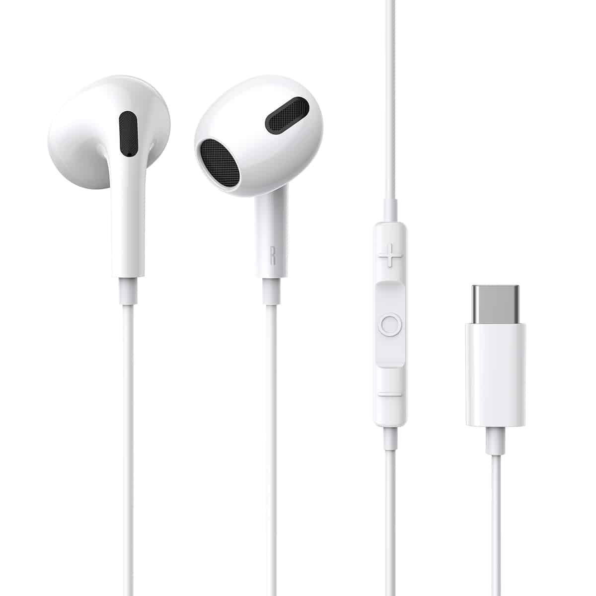 Наушники BASEUS C17 Encok Type-C lateral in-ear Wired White (20120)