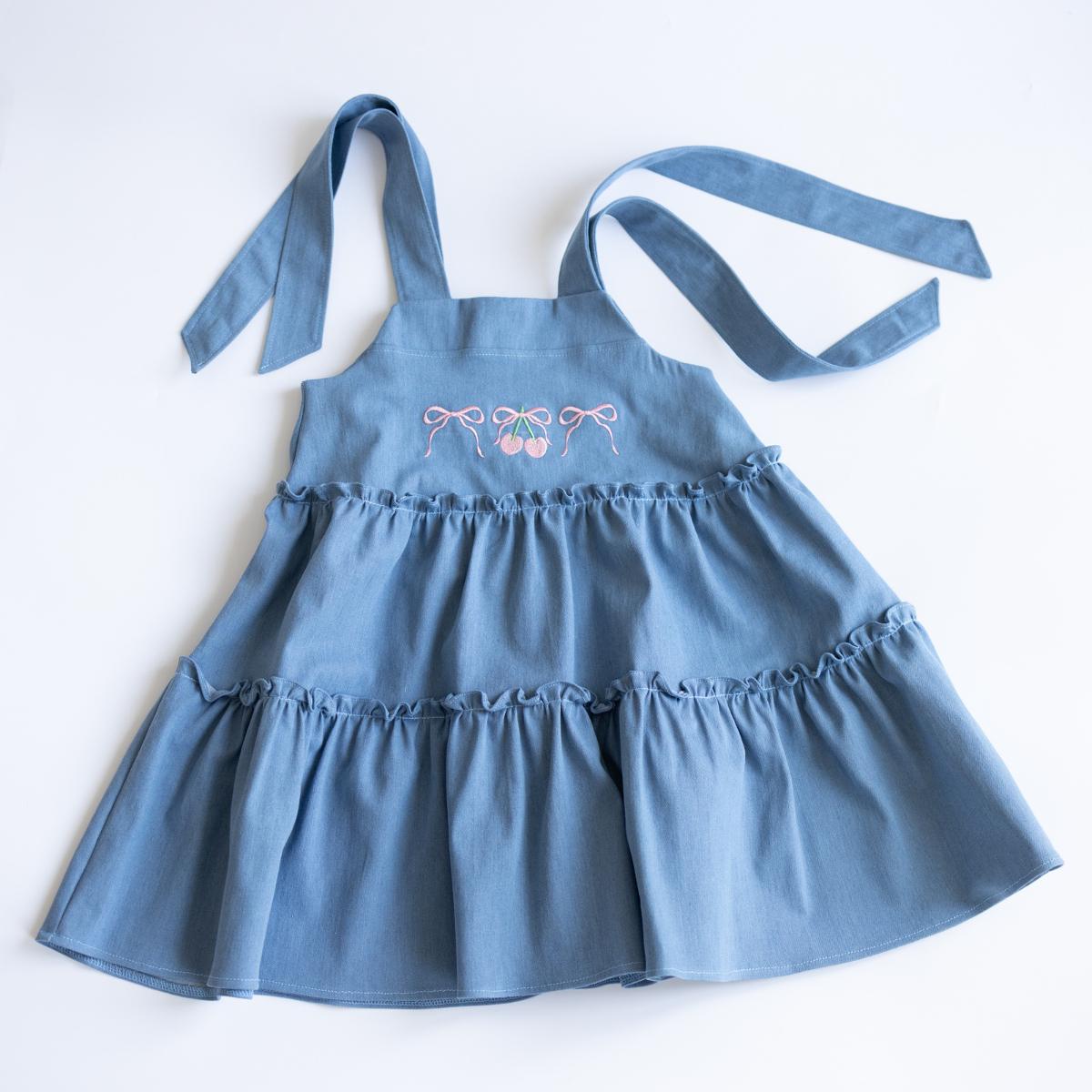 Сарафан літній джинсовий Alwair Kids 158 см Світло-синій (27309163)