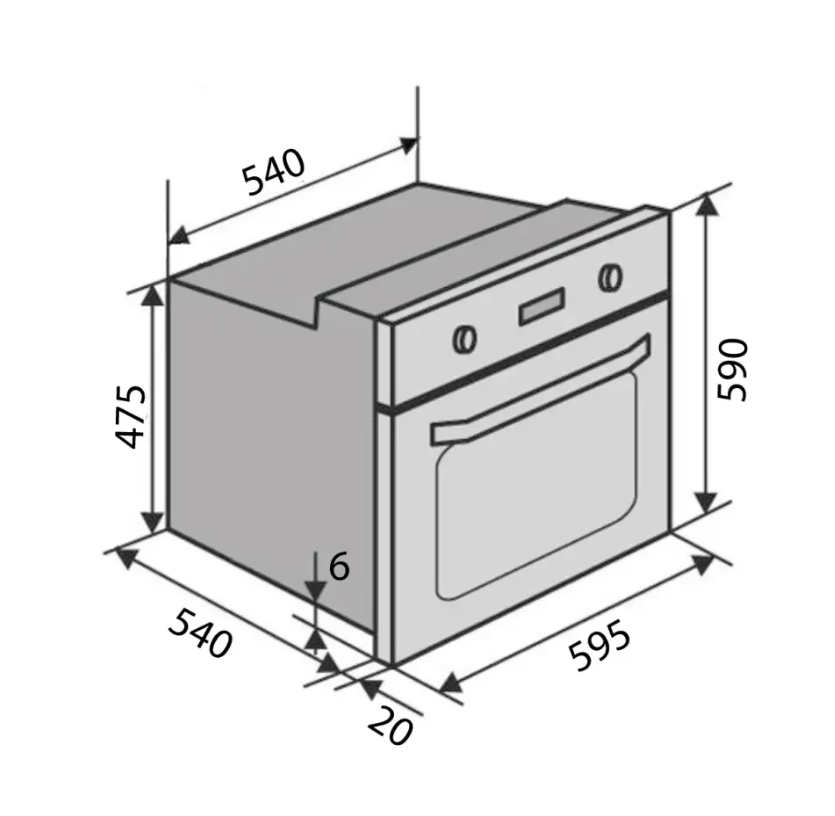 Духова шафа MILANO ESG Ivory - фото 7 Духова шафа MILANO ESG Ivory - фото 7