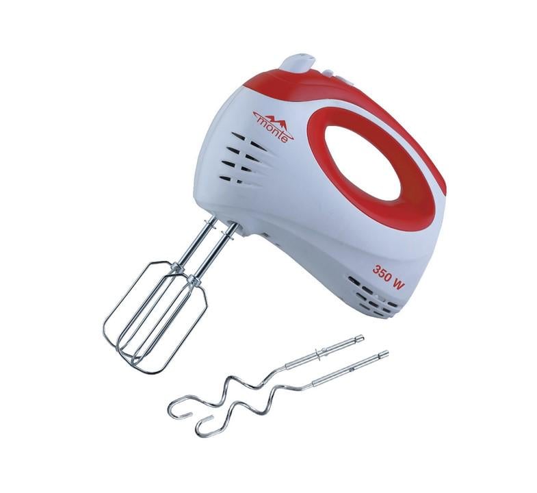Міксер Monte 5 швидкостей та турбо вінчики/насадки для тесту 350 Вт