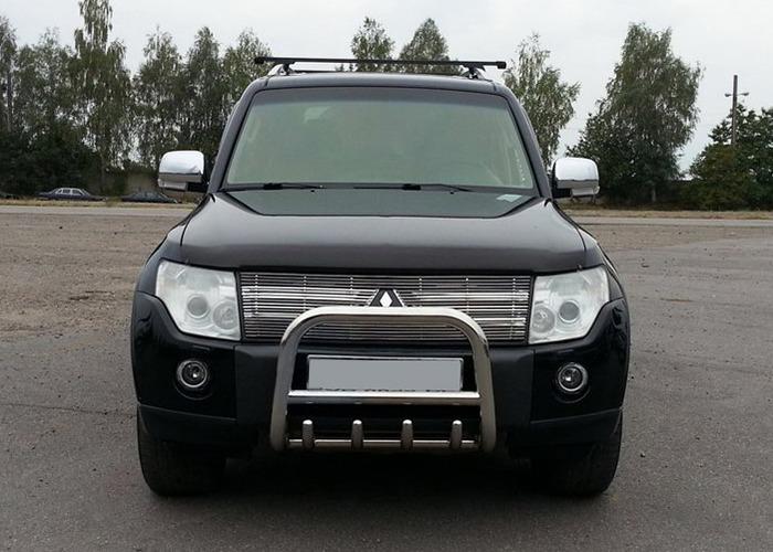 Кенгурятник QT006 60 мм CAN для Mitsubishi Pajero Wagon IV нержавеющая сталь Хром