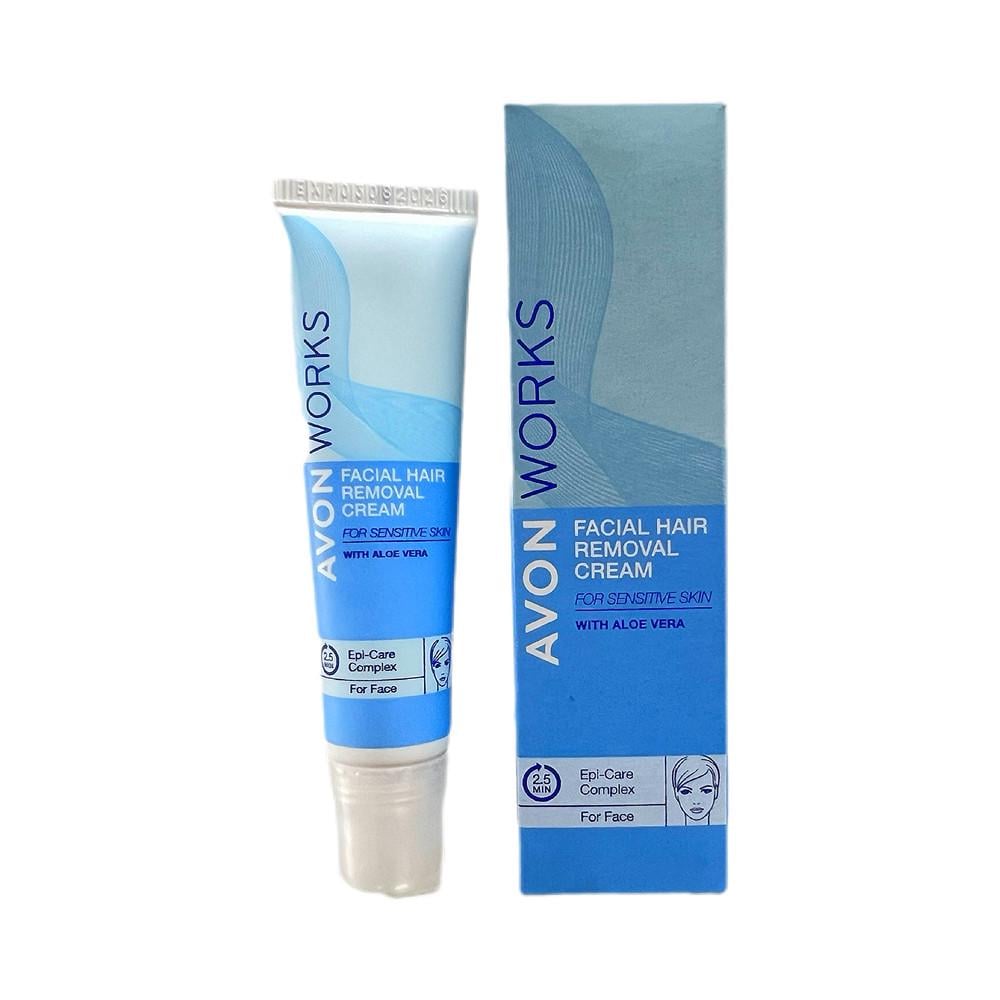 Крем для удаления волос на лице Avon Works из алоэ вера 15 мл (1261872965)